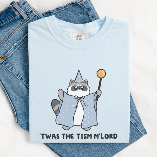 Twas The Tism Mlord Raccoon Comfort Colors Shirt