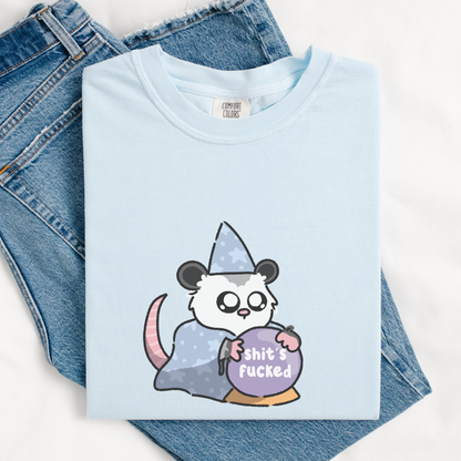 Shits Fucked Crystal Ball Comfort Colors Shirt