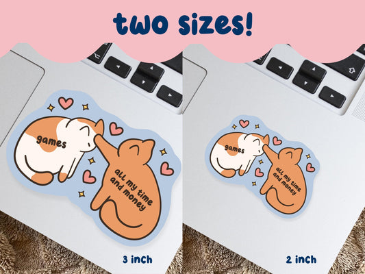 Gamer Cat Meme Sticker
