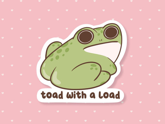 Toad With A Load Sticker