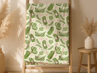 Silly Pickle Lover Blanket