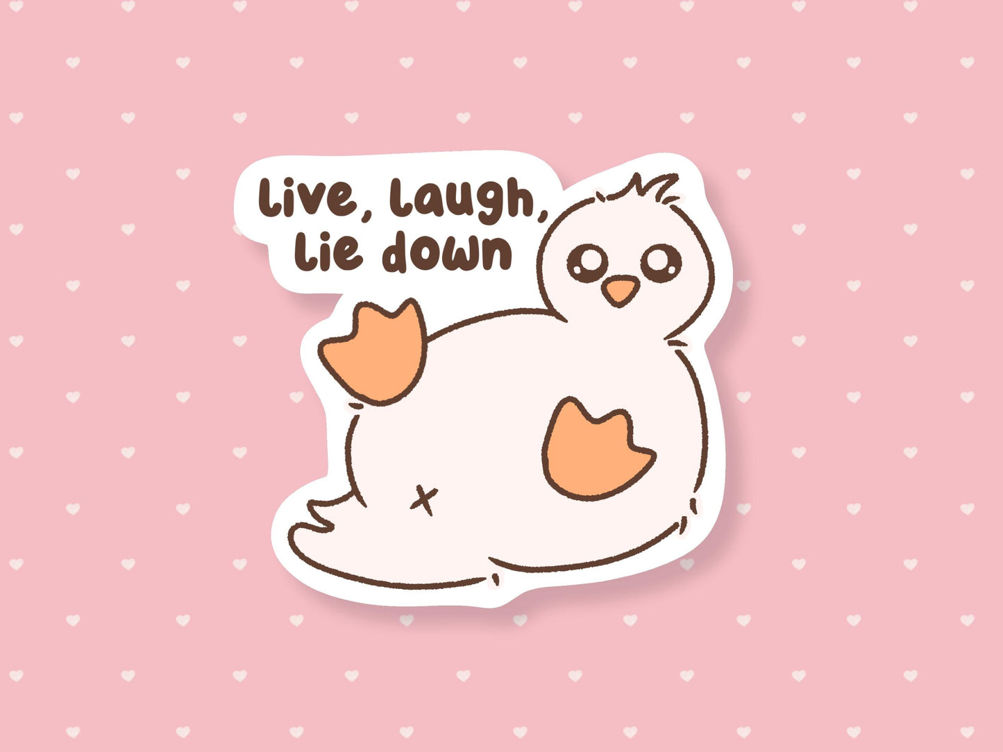 Live Laugh Lie Down Sticker