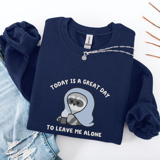 Leave Me Alone Raccoon Sweatshirt