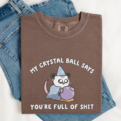 You're Full Of Shit Crystal Ball Comfort Color Shirt