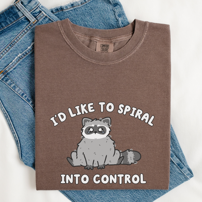 Spiral Into Control Comfort Colors Shirt