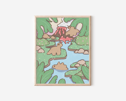 Dino Nugget Jungle Art Print