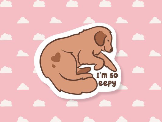 I'm So Eepy Dog Sticker