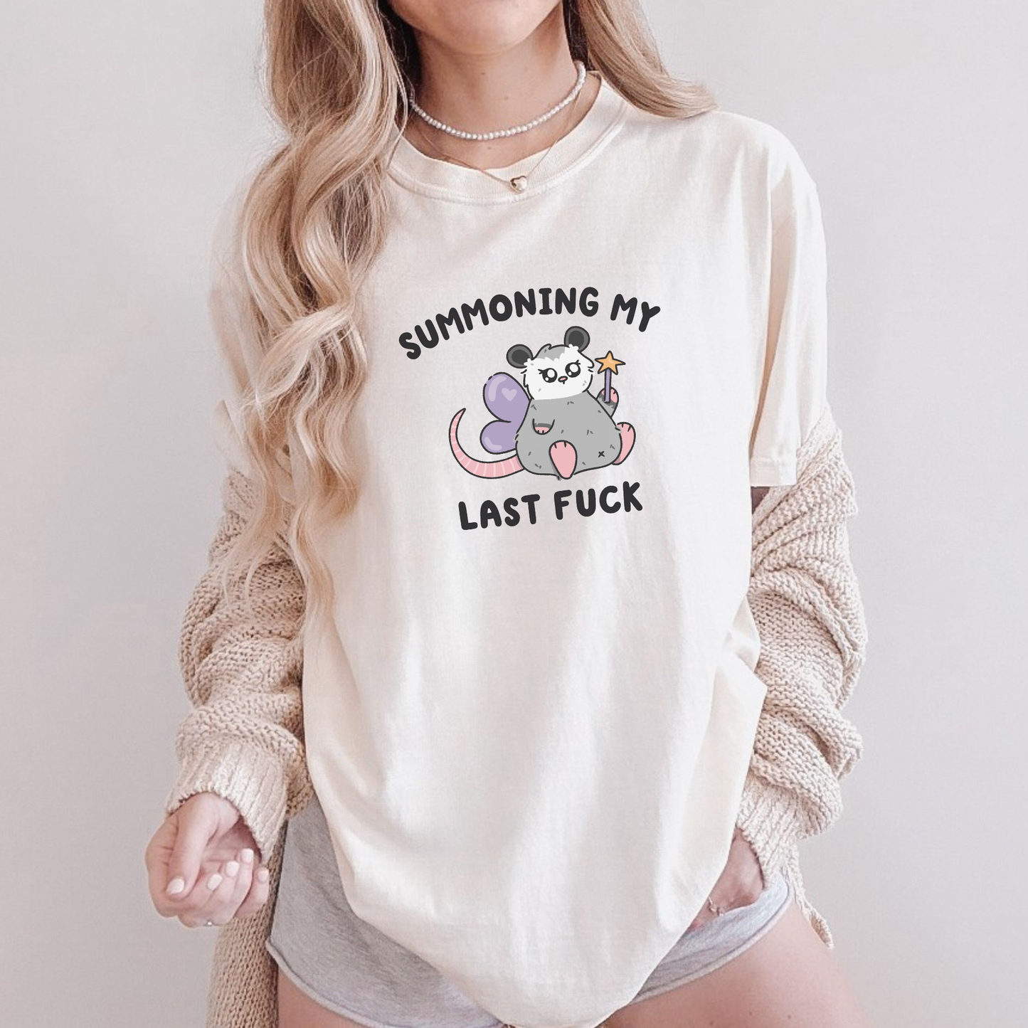 Summoning My Last Fuck Comfort Colors Shirt