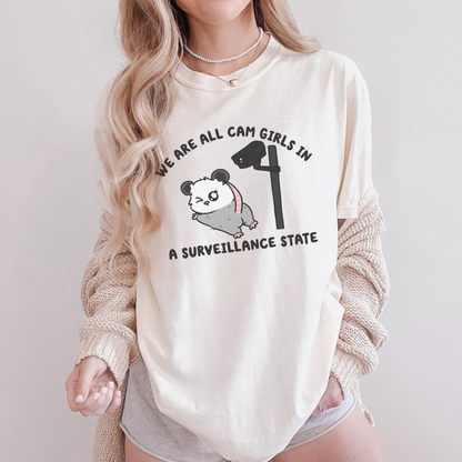 We Are All Cam Girls In A Surveillance State Comfort Colors Shirt