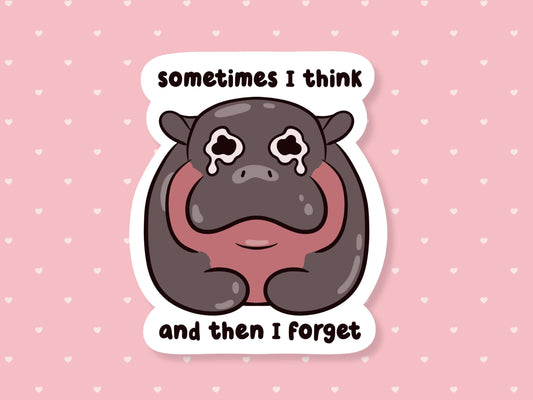Sometimes I Think & Then I Forget Sticker