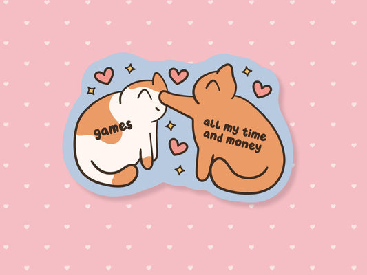 Gamer Cat Meme Sticker