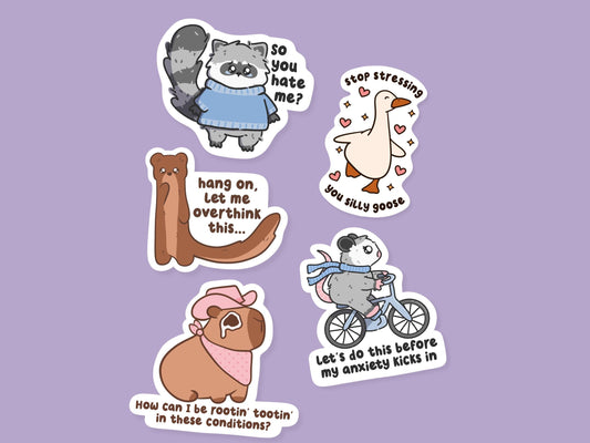 Silly Anxiety Sticker Bundle & Save