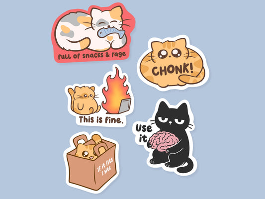 Snarky Cat Lover Sticker Bundle & Save