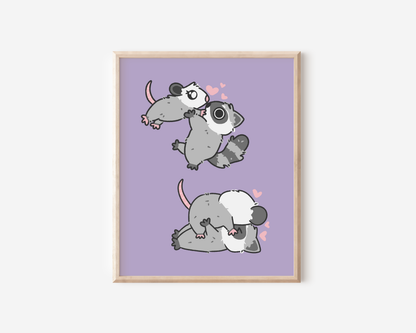 Pearl Attacking Max (With Love) Art Print