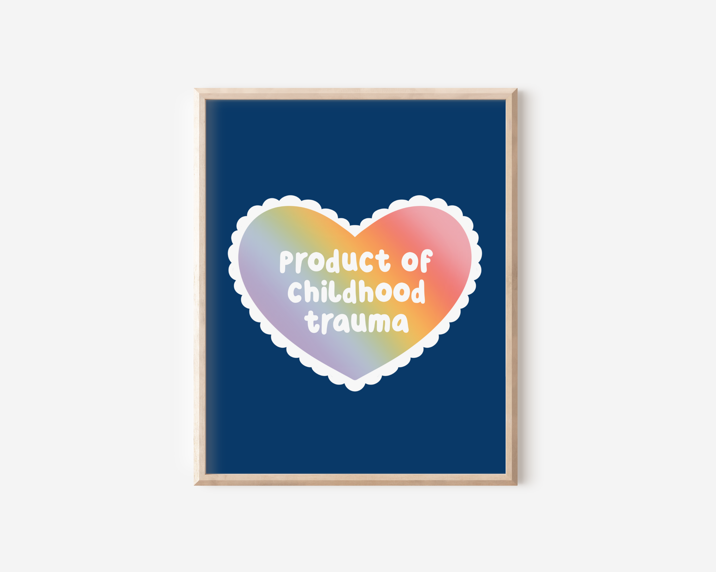 Custom Childhood Trauma Art Print