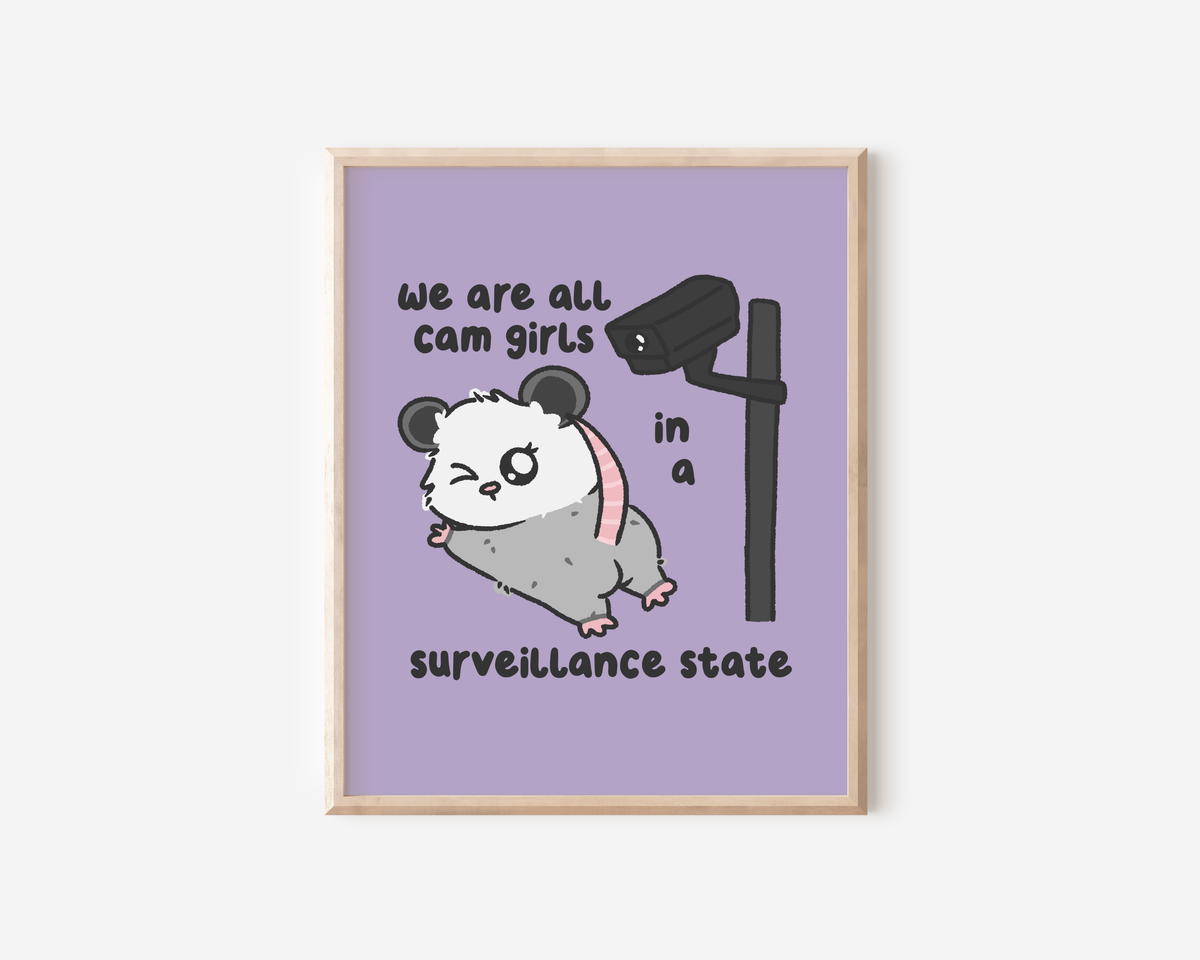 We Are All Cam Girls In A Surveillance State Art Print