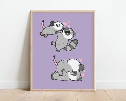 Pearl Attacking Max (With Love) Art Print