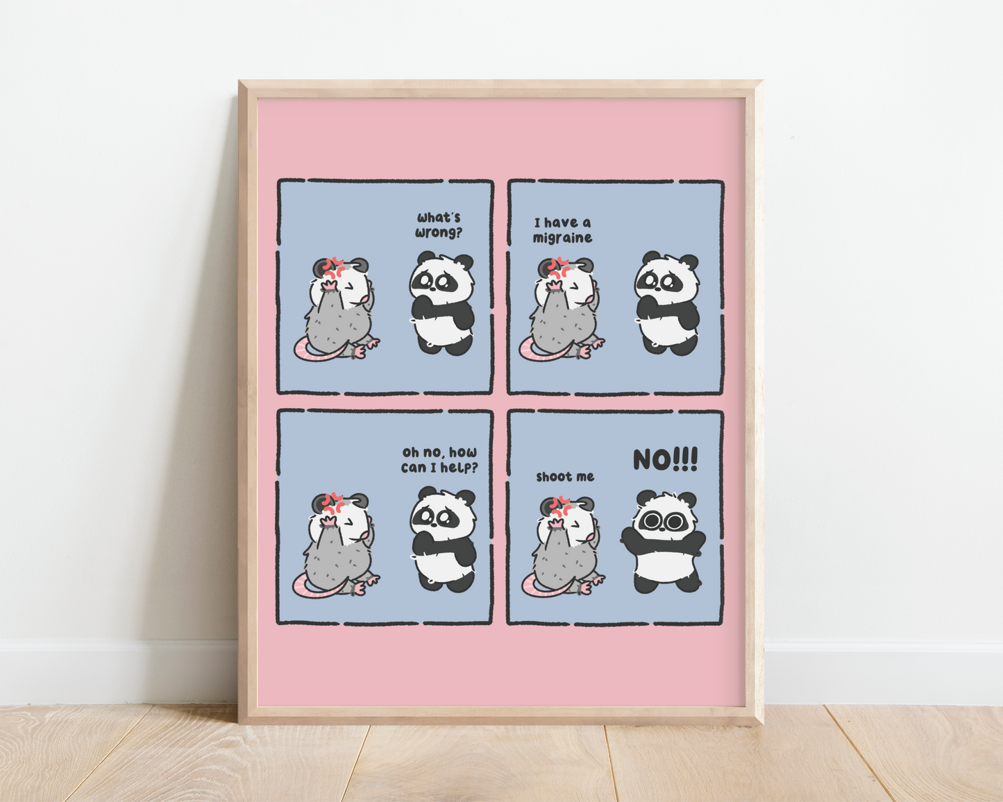 Migraine Comic Art Print