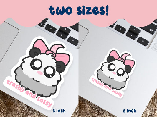 Trashy & Sassy Possum Sticker