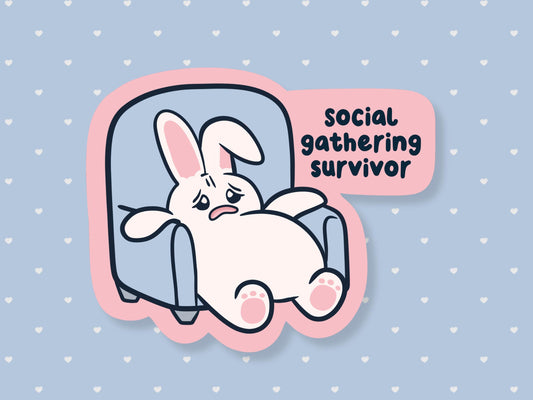 Social Gathering Survivor Sticker