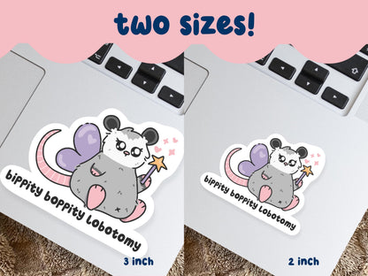 Lobotomy Fairy Possum Sticker