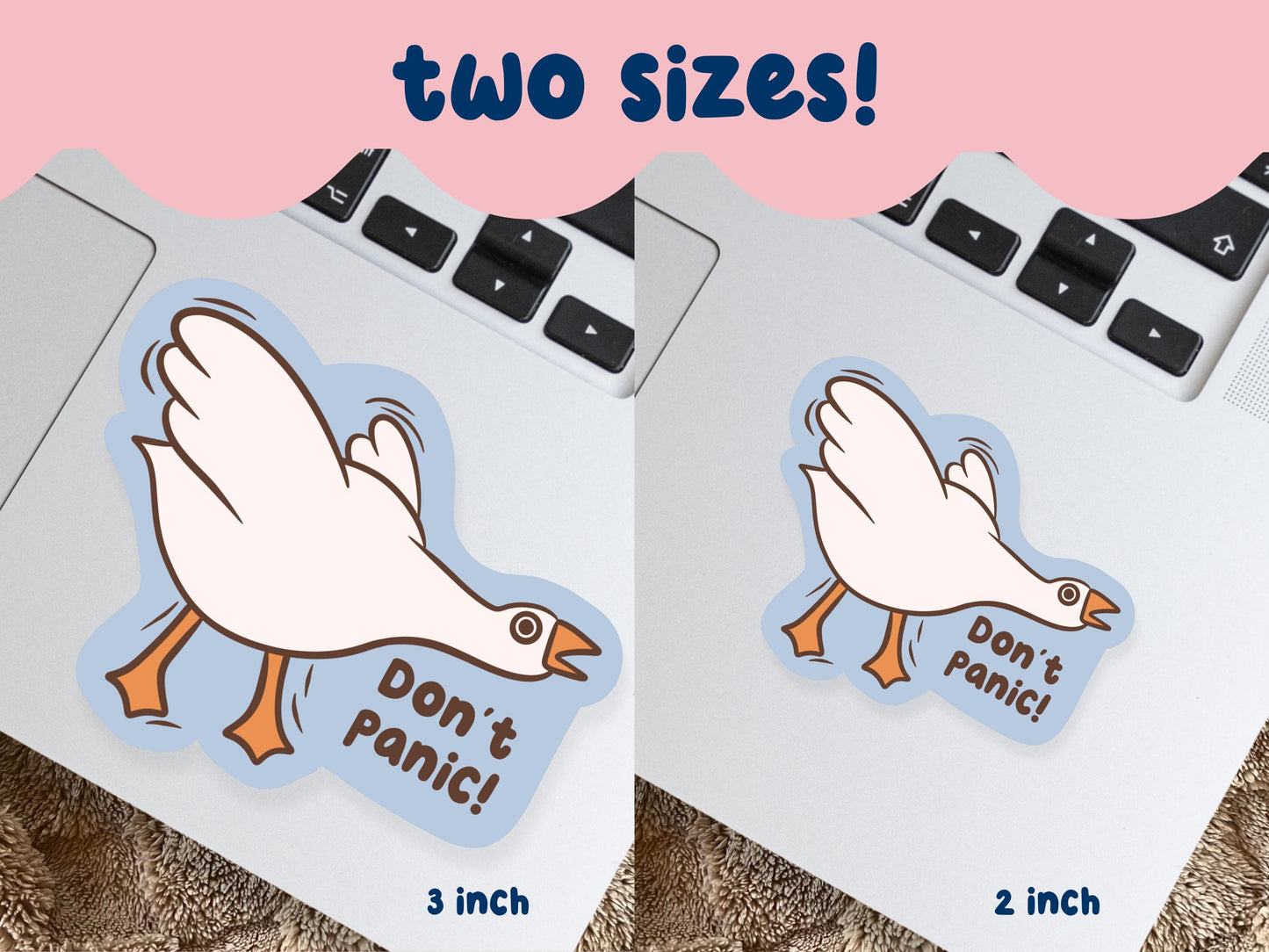 Don't Panic! Goose Sticker