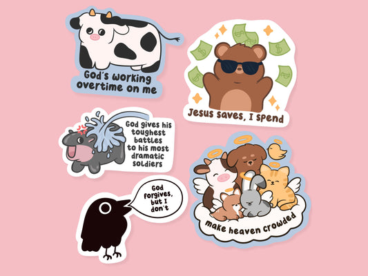 Snarky Christian Sticker Bundle & Save