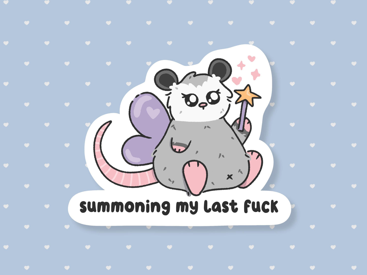 Summoning My Last Fuck Fairy Possum Sticker