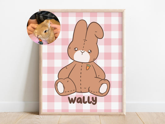 Custom Teddy Bear Pet Portrait